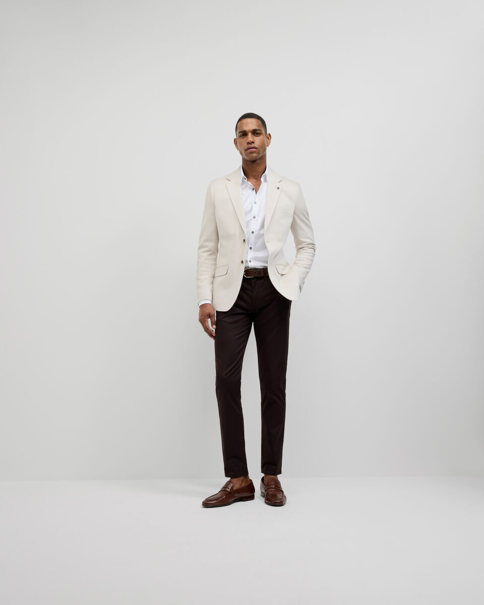Knitted Blazer, Stone, hi-res
